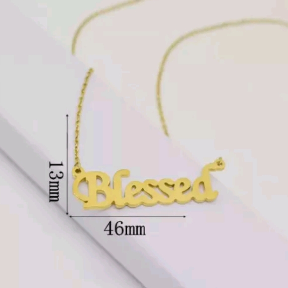 🫶Blessed✝️Inspirational Pendant Neclace - Picture 3 of 3